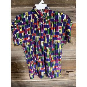 Greg Adams Vintage Multi Colored Blouse size 3